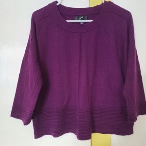 GNW L Purple Sweater Knit Top